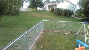 Fencing installed to contain clients animals